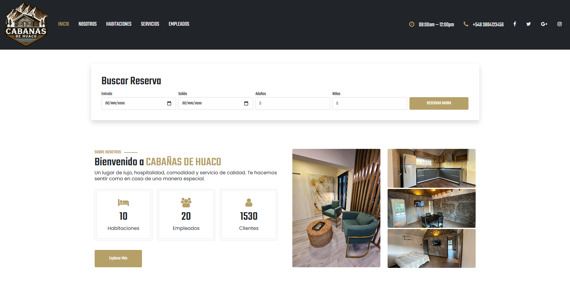 Sistema Digital de Reserva de Cabañas
